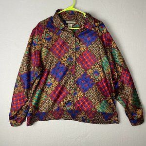 Vintage Notations Womens Blouse Jacket Button Dow… - image 1